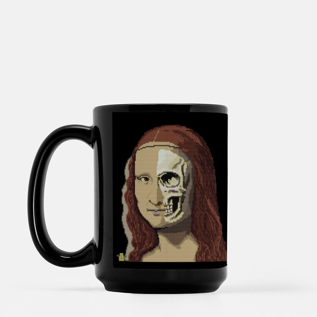 Mona Blink Black Mug 15oz.