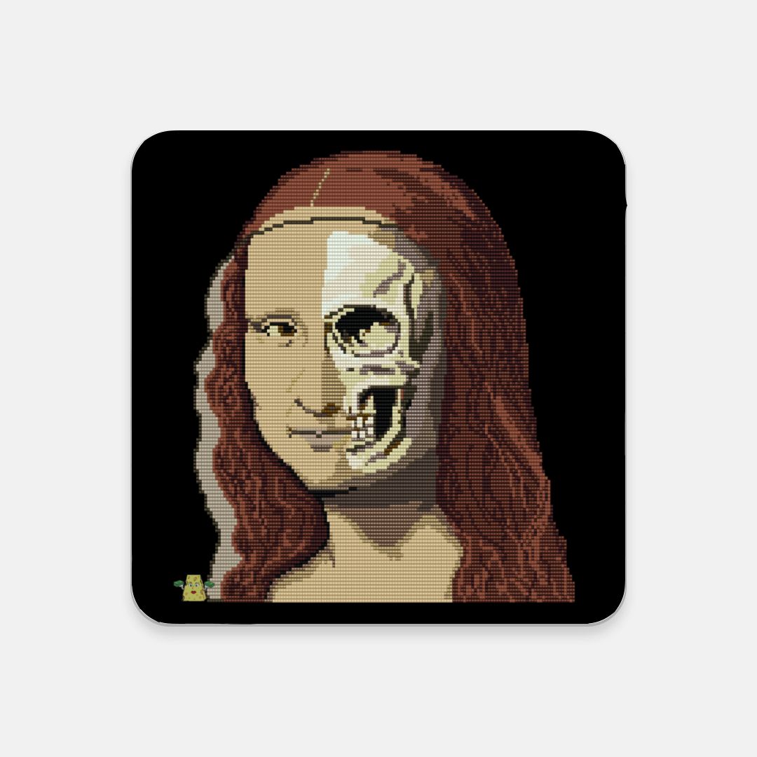 Mona Blink Cork Back Coaster